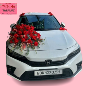 Trang Trí Xe Cưới Đẹp Mẫu 2