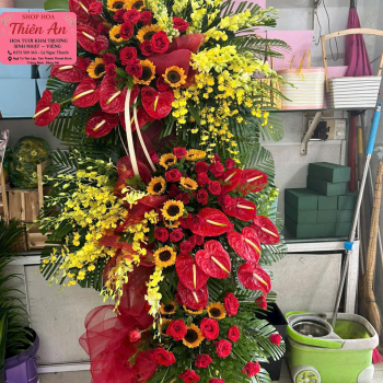 Lẵng Hoa Khai Trương Mẫu 1