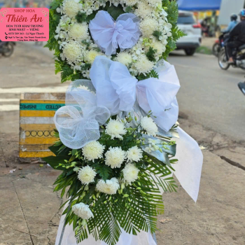 Lẵng Hoa Viếng Mẫu 4