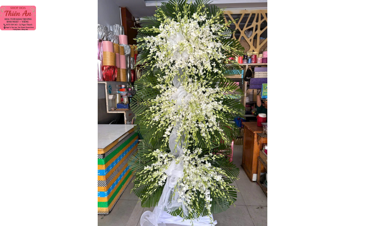 Lẵng Hoa Viếng Mẫu 6