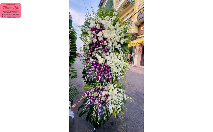 Lẵng Hoa Viếng Mẫu 3