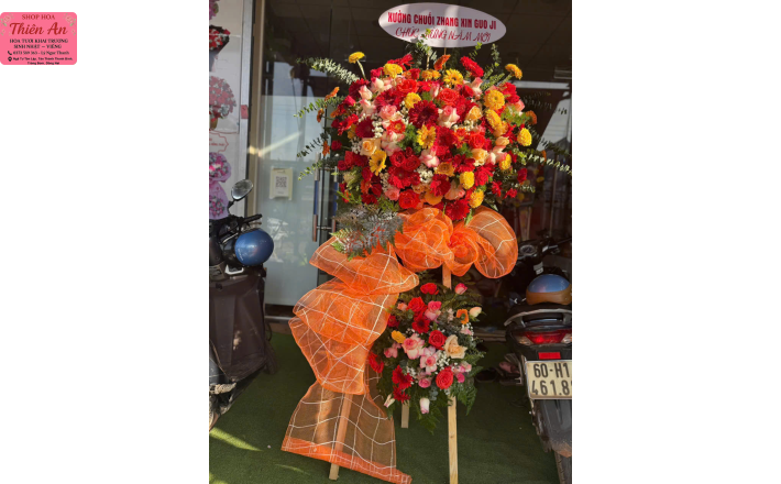 Lẵng Hoa Khai Trương Mẫu 4